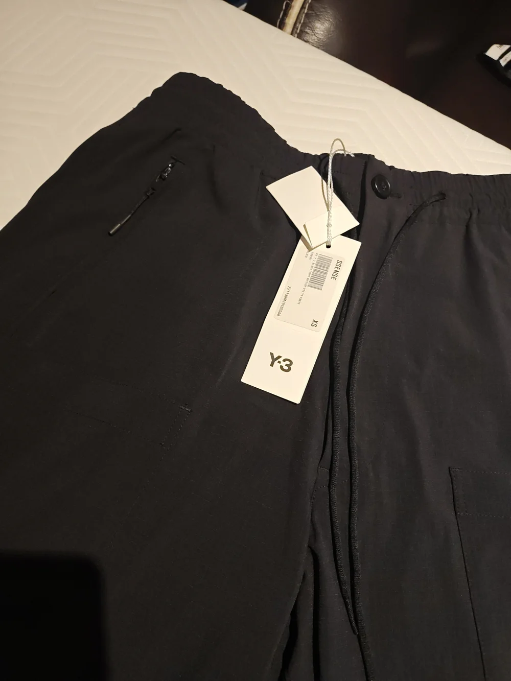Y-3 Men's Black Elastic Waist Jogger Pants XS
